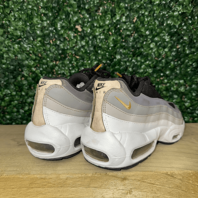 Air Max 95 Recraft GS White Metallic Gold - UK 4