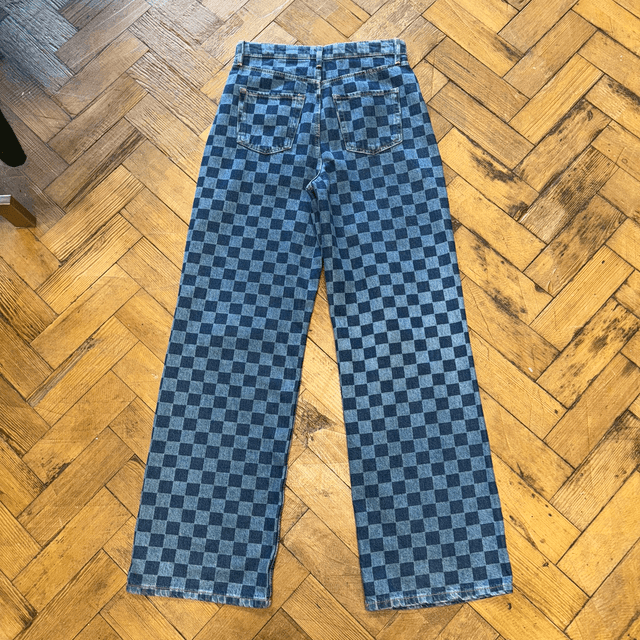 Checkered Jeans - W28
