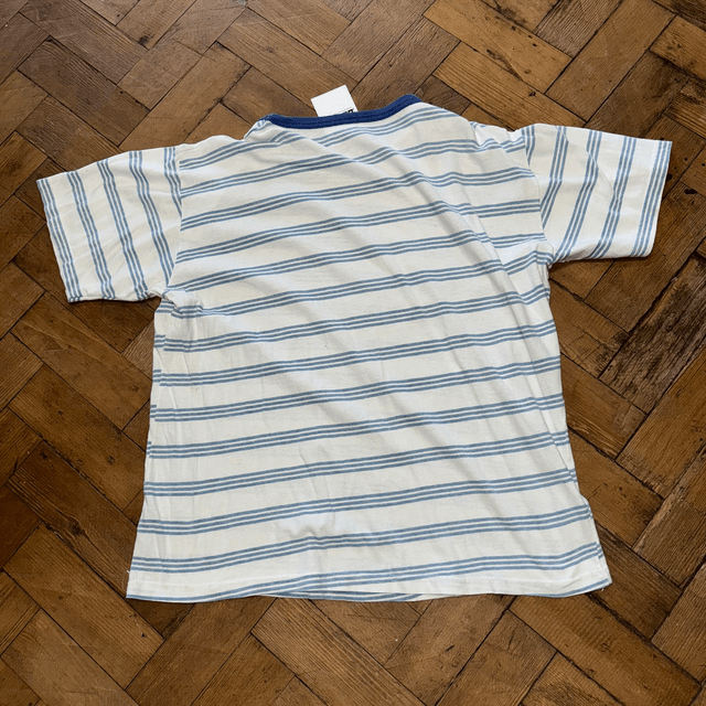 Vintage Reebok Striped Tee - M