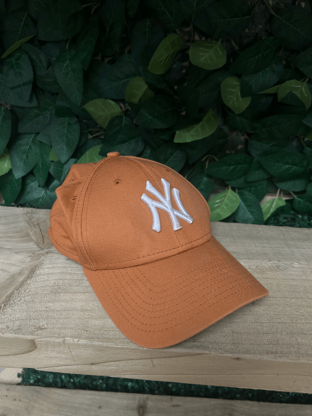Orange Yankees Cap