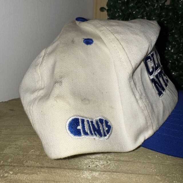 Clints Cap Blue and Cream - Adjustable/OS
