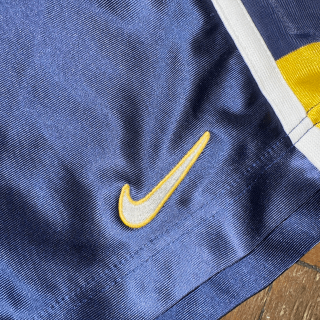 Nike Navy Shorts with Yellow Lining - S