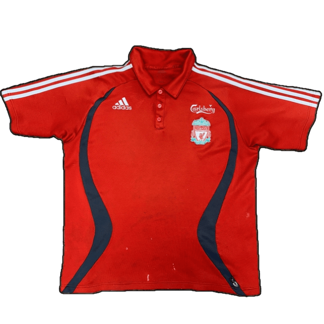 Liverpool Adidas Polo Shirt 2006-07 - L