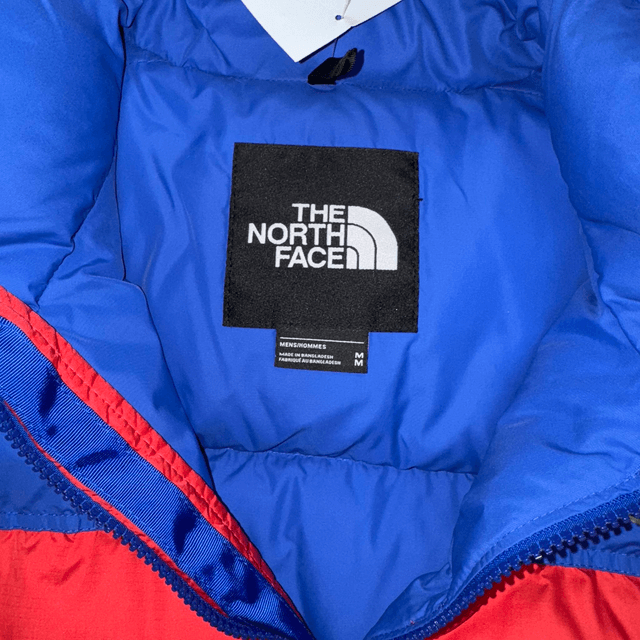 North Face Puffer Red/Blue - M