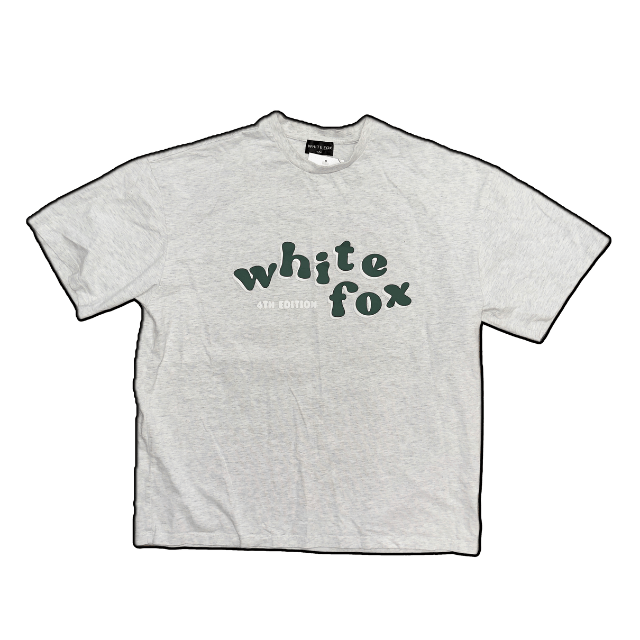 White Fox Spellout Tee - M