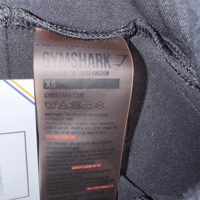 Gym Shark Leggings Black - XS