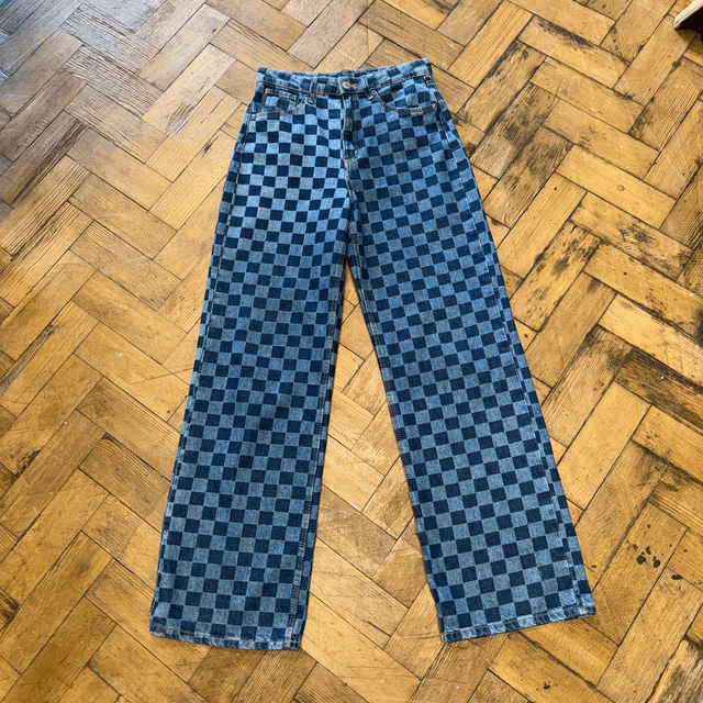Checkered Jeans - W28