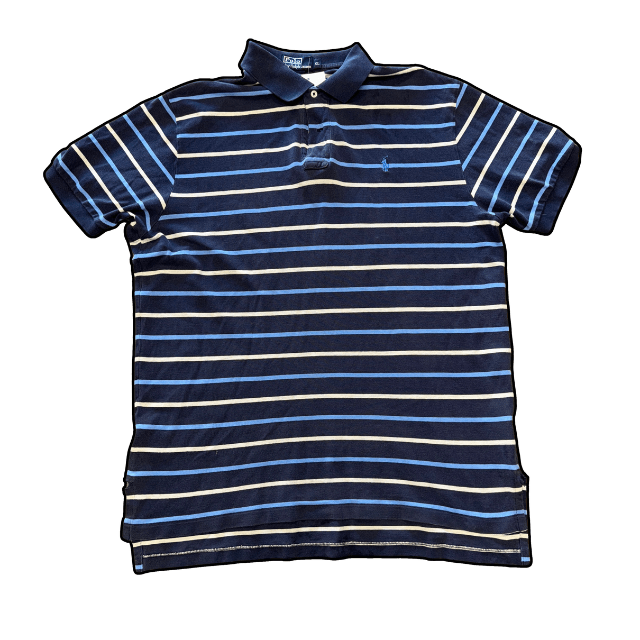 Ralph Lauren Striped Polo Shirt - XL