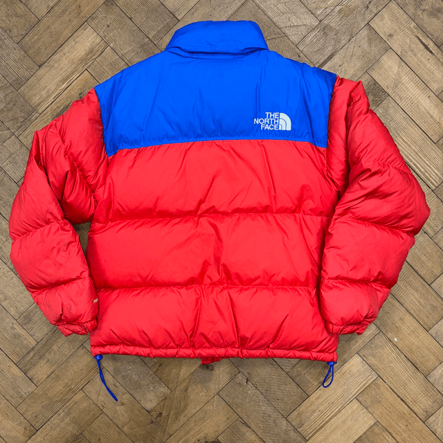 North Face Puffer Red/Blue - M