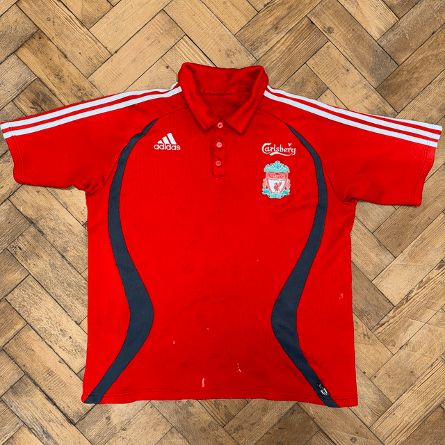 Liverpool Adidas Polo Shirt 2006-07 - L