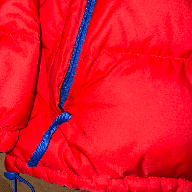 North Face Puffer Red/Blue - M