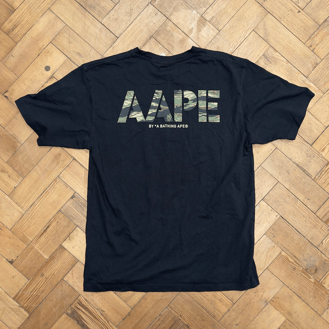 Bape Camo Spellout Tee - XL