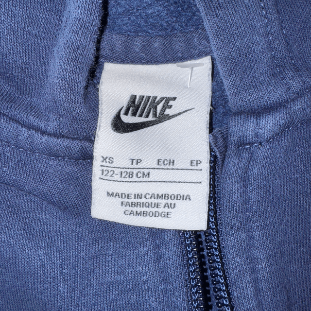 Kids Nike Zip-Up Hoodie Navy - XS