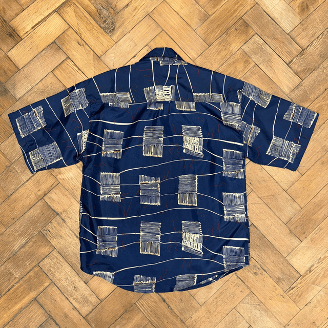 Silk Company Pattern Shirt - S
