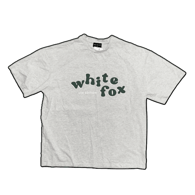White Fox Spellout Tee - M
