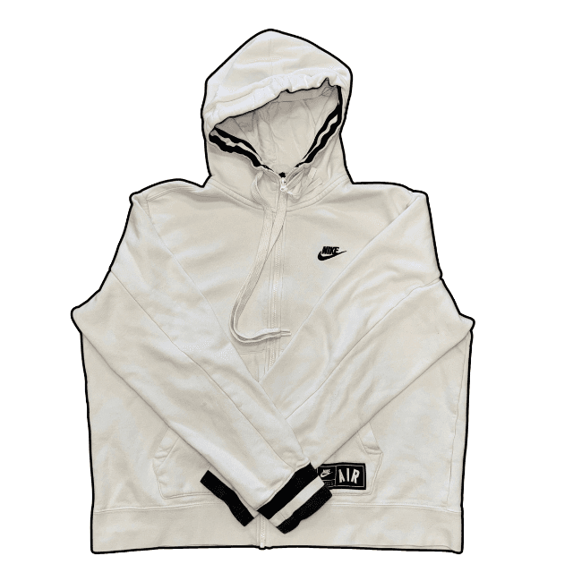 Nike Club Zip-Up Hoodie White - L