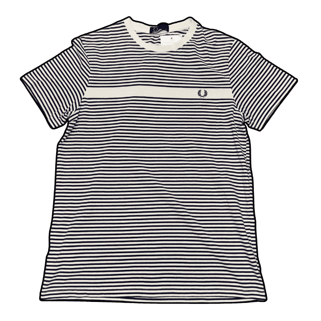 Fred Perry Striped Tee - S